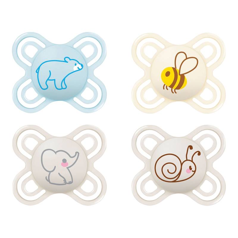 Mam 4er-Pack Schnuller Perfect Start Silikon, 0-2 M von MAM