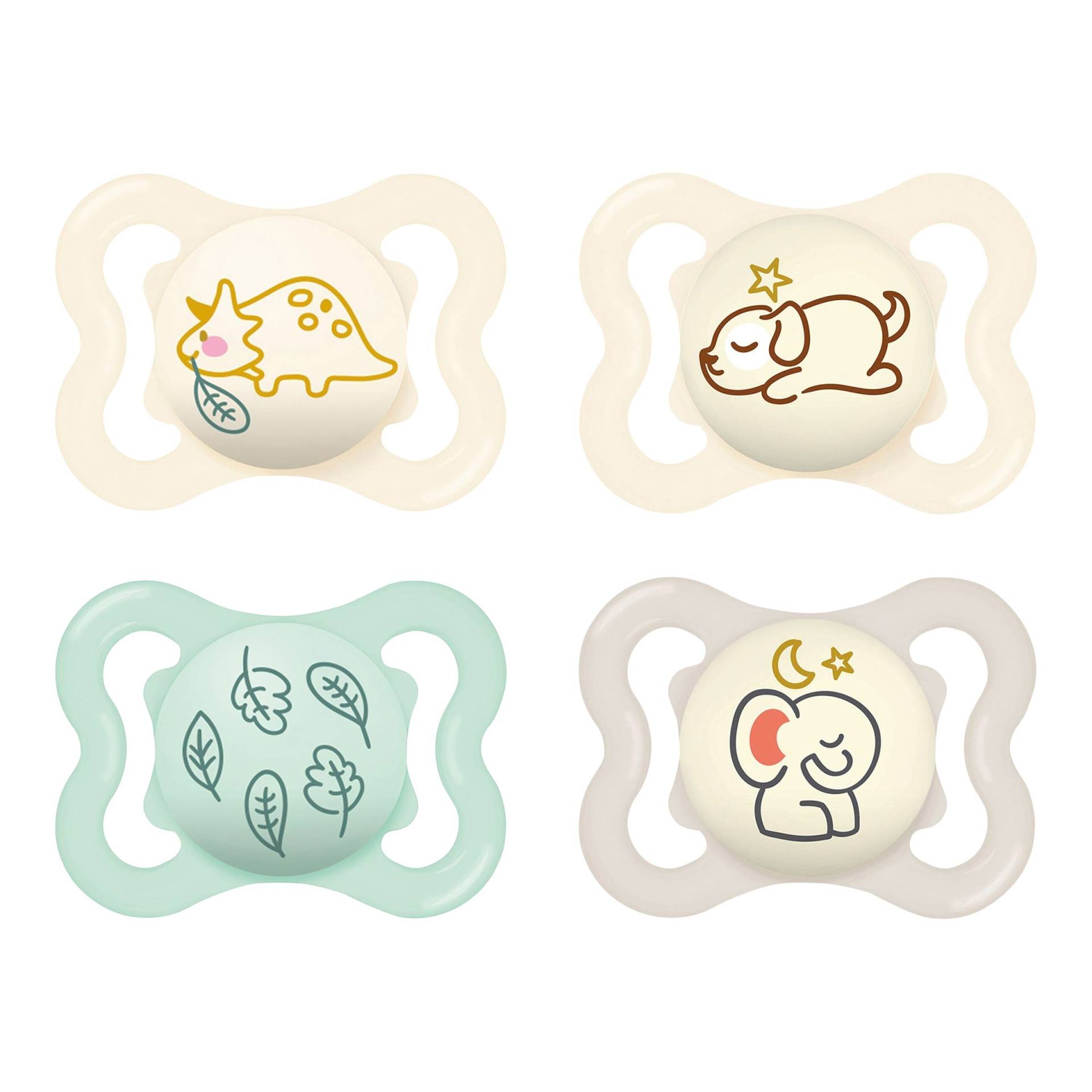 Mam 4er-Pack Schnuller Supreme Day+Night Silikon, 0-6 M von MAM