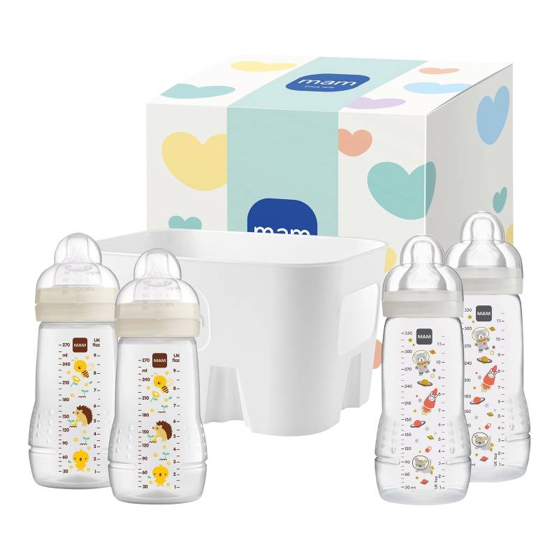 Mam 5-tlg. Easy Active Flaschen Set mit Korb von MAM