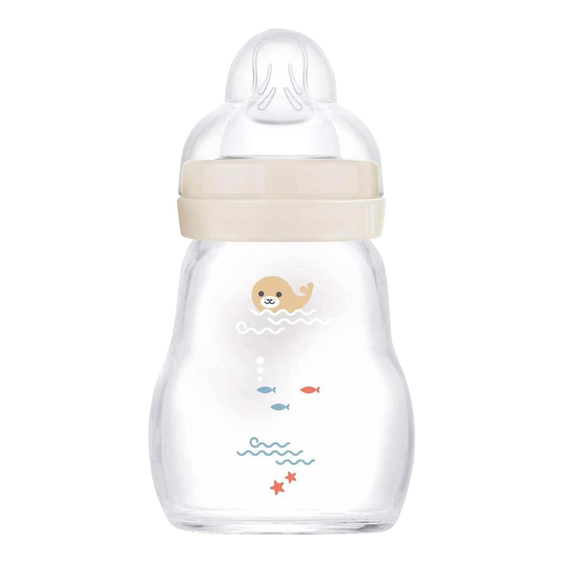 Mam Babyflasche Feel Good matt, Glas, 170 ml, ab 0M Mam Babyflasche Feel Good matt, Glas, 170 ml, ab 0M von MAM
