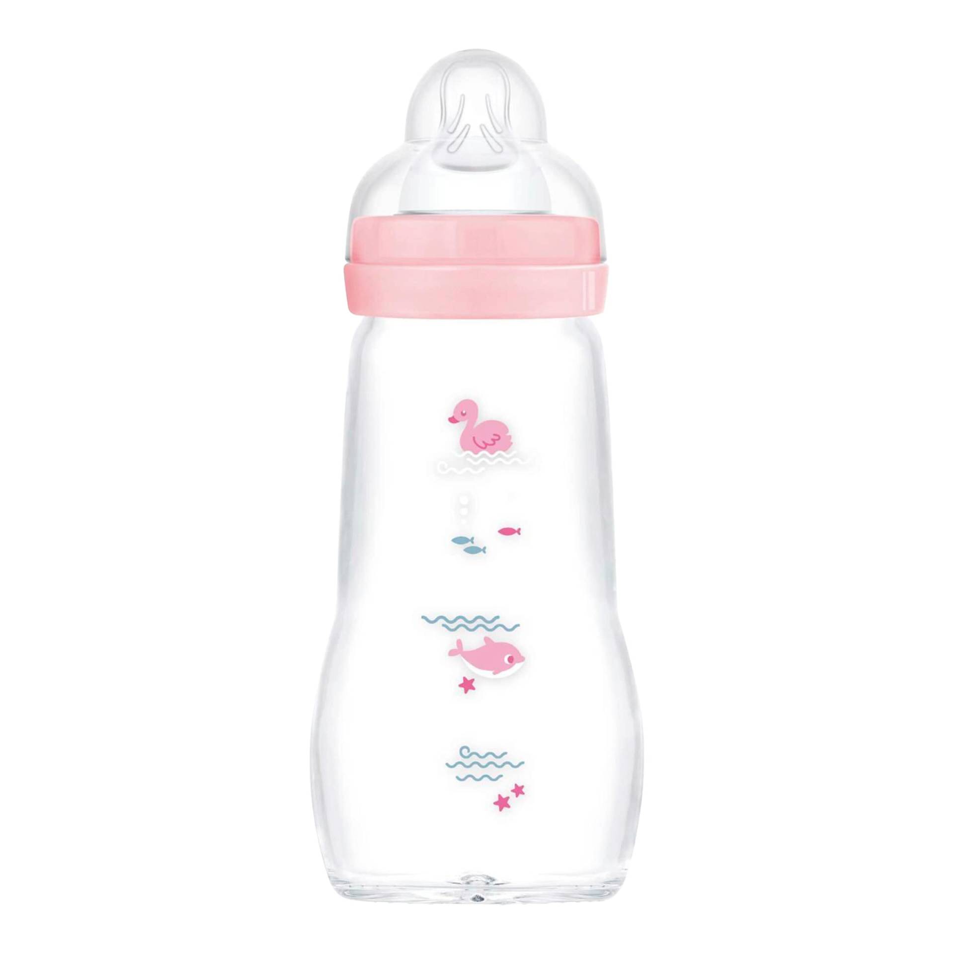 Mam Babyflasche Feel Good matt, Glas, 260 ml, ab 0M von MAM