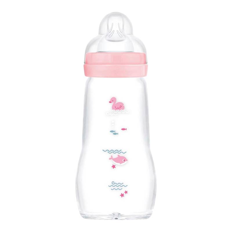 Mam Babyflasche Feel Good matt, Glas, 260 ml, ab 0M von MAM