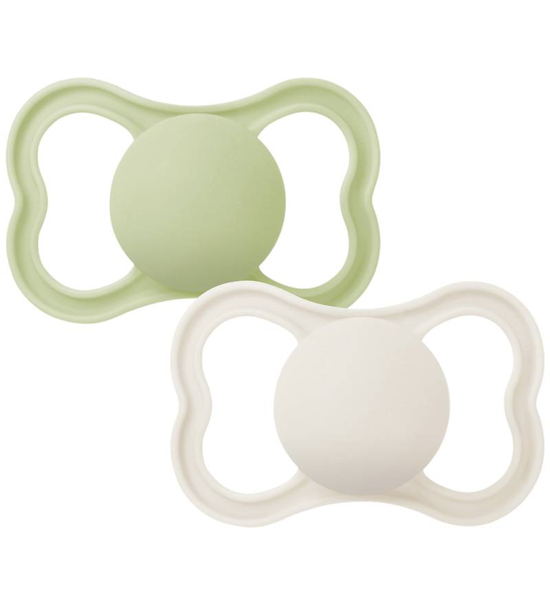 Mam Schnuller - Air - 2er-Pack - 16-36 Mt. - Hellgrün/Creme - MAM - One Size - Schnuller Mam Schnuller - Air - 2er-Pack - 16-36 Mt. - Hellgrün/Creme - MAM - One Size - Schnuller von MAM