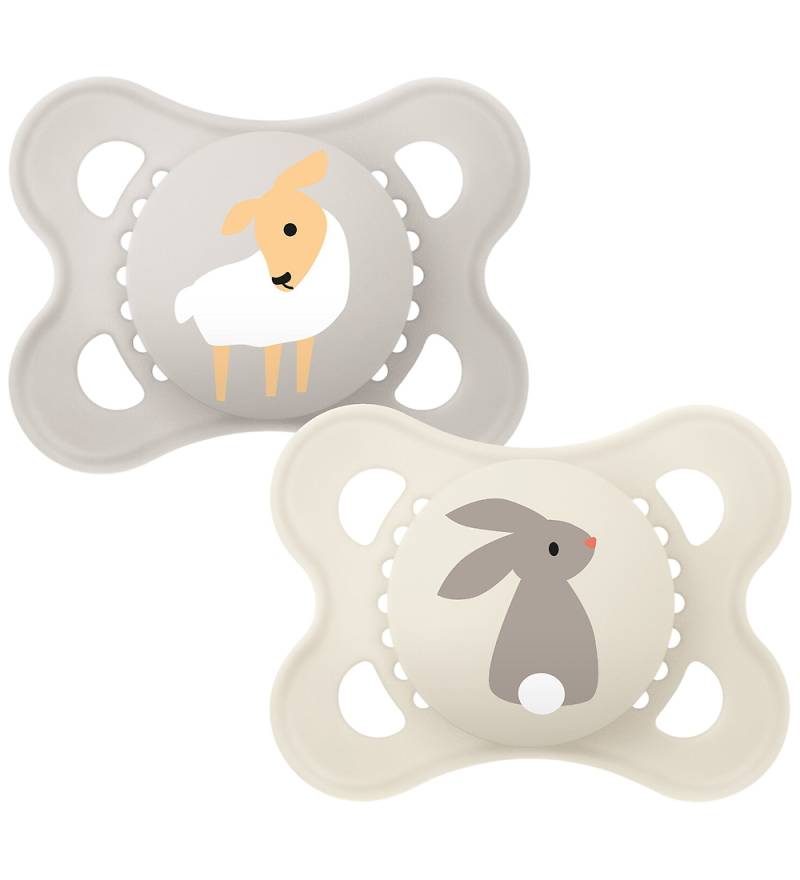 Mam Schnuller - Original - 2er-Pack - 0-6 Mt. - Neutral m. Print - MAM - One Size - Schnuller Mam Schnuller - Original - 2er-Pack - 0-6 Mt. - Neutral m. Print - MAM - One Size - Schnuller von MAM