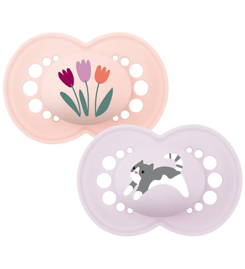 Mam Schnuller - Original - 2er-Pack - 16-36 Mt. - Helles rosa/He - MAM - One Size - Schnuller Mam Schnuller - Original - 2er-Pack - 16-36 Mt. - Helles rosa/He - MAM - One Size - Schnuller von MAM