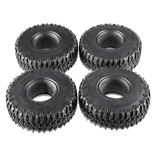 MANGRY 1,55 Zoll Kletterreifen 4PCS Gummirad Reifen for 1/10 Axial AX90069 RC Rock Crawler Auto von MANGRY