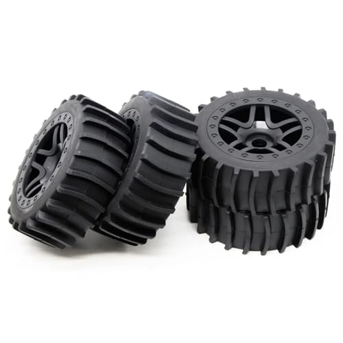 MANGRY 4 stücke 118mm Off Road Buggy Sand Reifen 17mm Hex Paddel Wüste Rad Reifen RC 1/7 1/8 1/10 fit for Armaa for Traxxas Slash 2WD 4WD for Wltoys von MANGRY