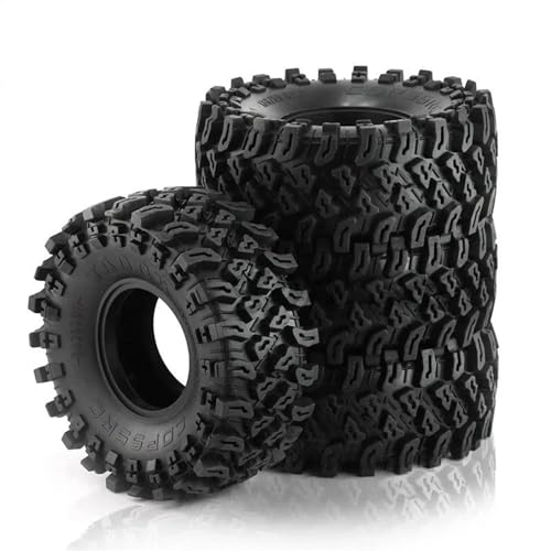 MANGRY 4 stücke 136mm 2,2 "Großen Reifen Rad Reifen 1/10 RC Crawler Auto Axial SCX10 Pro Fit for Wraith Capra RR10 for Traxxas TRX4 YK4082 Emo von MANGRY