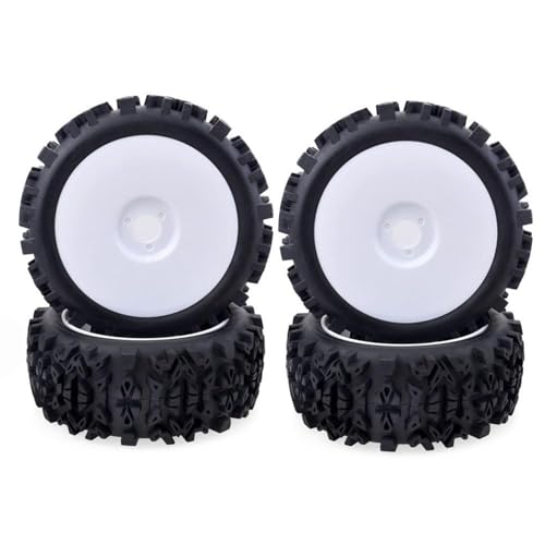 MANGRY 4PCS 1/8 RC Rad Reifen 120MM 112MM Reifen 17mm Hub Hex for 1/8 RC Auto Monster Truck On Road Off-Road (Size : A8011) von MANGRY