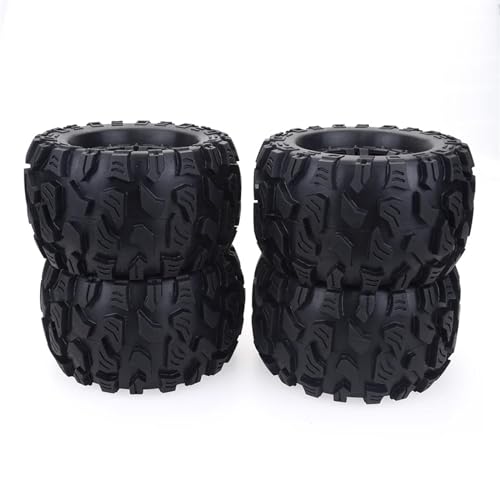 MANGRY 4PCS 125MM 1/10 Monster Truck Reifen Felsen Reifen 12mm Rad Hex RC Crawler Axial Fit for Traxxas for Tamiya for Kyosho von MANGRY