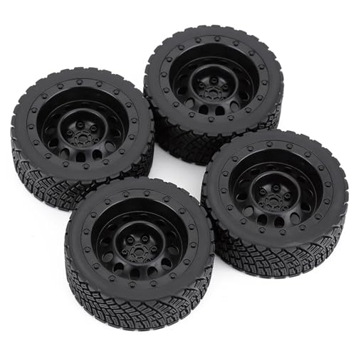 MANGRY 4PCS 12mm Hex 67mm RC Auto Reifen Felge 1/10 Fit for Rolly for HPI WR8 for HSP 94177 for WLtoys 1/14 144001 RC Auto RC Reifen (Size : 8006 801 Black) von MANGRY