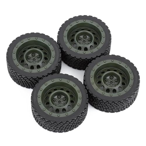 MANGRY 4PCS 12mm Hex 67mm RC Auto Reifen Felge 1/10 Fit for Rolly for HPI WR8 for HSP 94177 for WLtoys 1/14 144001 RC Auto RC Reifen (Size : 8006 804 Green) von MANGRY