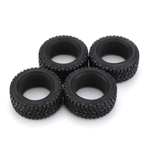 MANGRY 4PCS 75mm Rad Off Road 12mm Hex Bunte Felge Reifen 1/10 1/14 1/16 RC Racing Autos fit for Wltoys 144001 Traxxas Trx4 (Size : Tire) von MANGRY