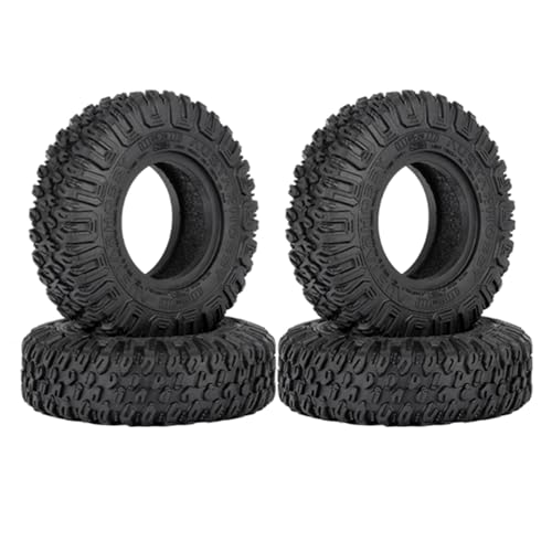MANGRY 4PCS 85MM 1,55 Zoll Rad Reifen Reifen 1/10 RC Crawler Auto Axial Fit for Yeti Jr RC4WD D90 TF2 for Tamiya CC01 LC70 for MST von MANGRY