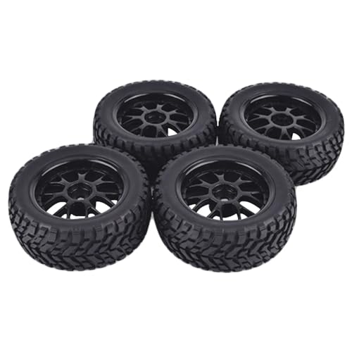 MANGRY 4Pcs 75mm Off Road Buggy Reifen Rad 12mm Hex Naben Fit for Wltoys 144001 1/14 1/16 1/10 axial Scx10 for Traxxas TRX-4 for Tamiya von MANGRY