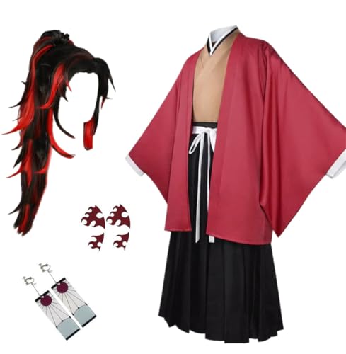 MANMICOS Anime-Cosplay-Kostüm für Herren, US-Größe, roter Außenmantel, Partyanzug, Größe XXL MANMICOS Anime-Cosplay-Kostüm für Herren, US-Größe, roter Außenmantel, Partyanzug, Größe XXL von MANMICOS