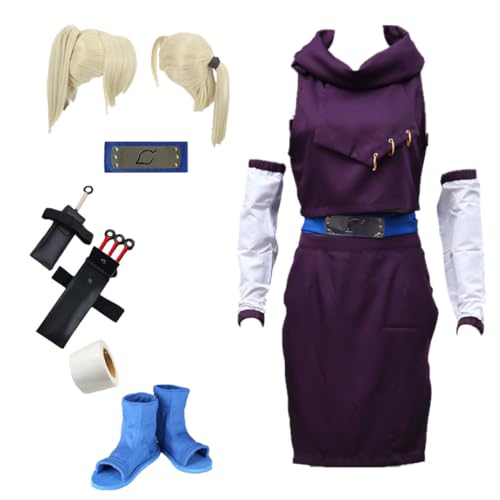 MANMICOS Anime Ino Cosplay-Kostüm für Damen, Party, Halloween, violetter Anzug (C11, XS) von MANMICOS