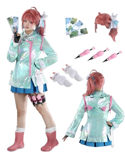 MANMICOS US-Größe Anime Cosplay Kostüm Frauen Regenmantel Party Anzug (Größe M) von MANMICOS