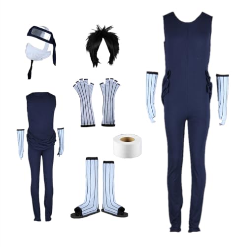 MANMICOS US-Größe Anime Zabuza Cosplay Kostüm Herren Jumpsuit Halloween Anzug (XX-Large) von MANMICOS