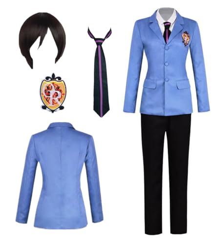 MANMICOS US-Größe Comic Fujioka Haruhi Cosplay Kostüm Damen Schuluniform Anzug (Größe M) von MANMICOS
