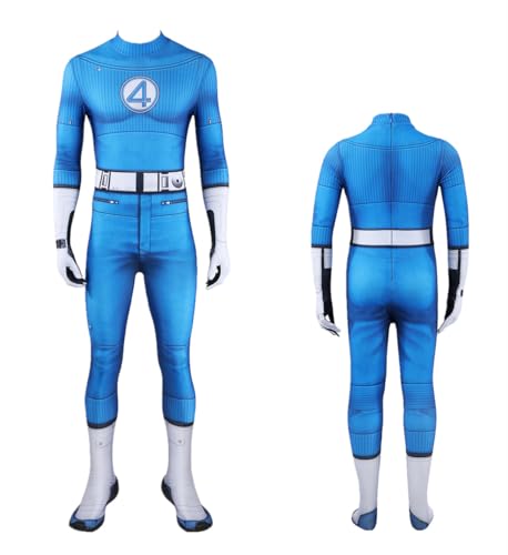 MANMICOS US-Größe Movie Mister Fantastic Cosplay Kostüm Bodysuit Party Anzug (Mister Fantastic, X-Small) von MANMICOS