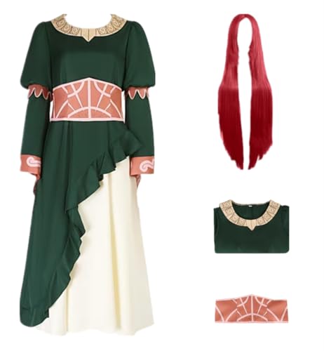 US-Größe, Film-Kostüm, Cosplay-Kostüm, Damen, grüner Rock, Partyanzug (XX-Large) von MANMICOS
