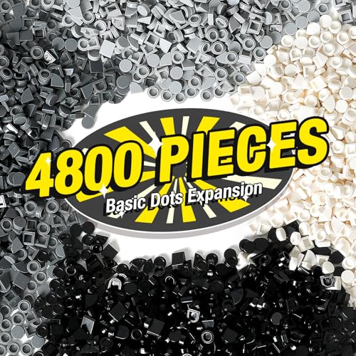 MANNIDOO 4800 Stück flache Teile und Teile, 4 Größen, klassische Pixelkunst, DIY-Punkte-Erweiterungsset, Bau-Massennieten Zubehör für glatte Oberfläche – kompatibel mit Lego und großen Marken, 4 MANNIDOO 4800 Stück flache Teile und Teile, 4 Größen, klassische Pixelkunst, DIY-Punkte-Erweiterungsset, Bau-Massennieten Zubehör für glatte Oberfläche – kompatibel mit Lego und großen Marken, 4 von MANNIDOO