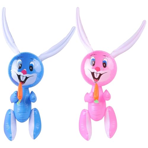 Aufblasbarer Osterhase 2 Stück,Ostern aufblasen Kaninchen Wiederverwendbar Luftballons Kaninchen aufblasbar für Ostern Thema Party, Kindergeburtstage Aufblasbarer Osterhase 2 Stück,Ostern aufblasen Kaninchen Wiederverwendbar Luftballons Kaninchen aufblasbar für Ostern Thema Party, Kindergeburtstage von MAOSHYMS