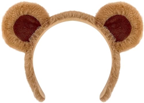 Bär Ohren Haarreif, Bar Stirnband, Bären Haarreifen, Bear Haarband, Bärenohr Stirnbänder, Tier Kopfbedeckung Bär Kostüm Zubehör für Halloween Kinder Erwachsene Dekoration Cosplay Ostern Party von MAOSHYMS