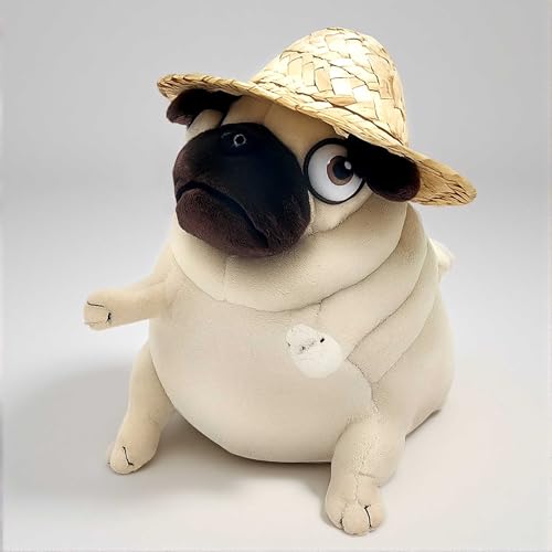 MAOWO Planet Mops Plüschtier 15cm mit Strohhut | Witziges Kuscheltier für Kinder & Erwachsene | Geschenkidee für Valentinstag & Geburtstag MAOWO Planet Mops Plüschtier 15cm mit Strohhut | Witziges Kuscheltier für Kinder & Erwachsene | Geschenkidee für Valentinstag & Geburtstag von MAOWO Planet