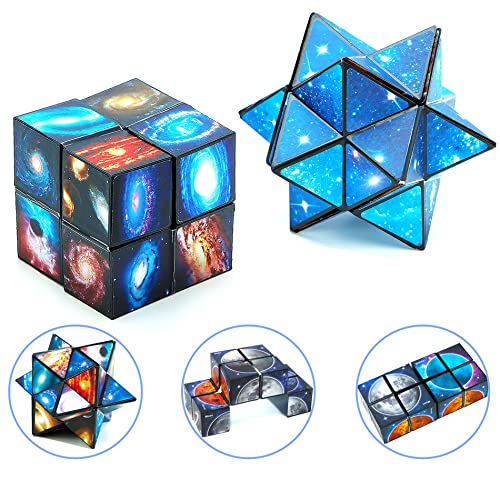 2 in 1 Zauberwürfel,Stern Zauberwürfel,Infinity Würfel,Speed Cube,Knobelspiel für Stress und Angst Abbauen,Magic Star Cube für Erwachsene und Kinder von MAOZHOU