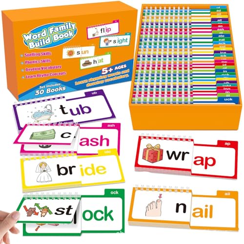 Lernkarten mit Buchstabengeräuschen zum Lesen und Reimen, für Kindergarten und Vorschule von MARCBUSE
