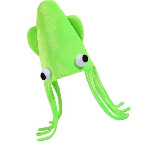 Lustiger Tintenfischhut mit langen Quasten für Maskerade, Party, Cosplay, Event, weiche Kopfbedeckung für Bühnenshow, Halloween, Verkleidungsparty-Hut Lustiger Tintenfischhut mit langen Quasten für Maskerade, Party, Cosplay, Event, weiche Kopfbedeckung für Bühnenshow, Halloween, Verkleidungsparty-Hut von MARCBUSE