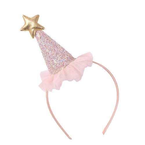 MARCBUSE Elastisches Haar-Accessoire für kleine Mädchen, Zylinder, Stirnbänder mit glitzernden Pailletten, für Kindergeburtstage, Partys und Versammlungen von MARCBUSE