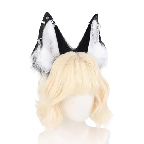MARCBUSE Haarreif mit Tierohren, Haarstyling-Zubehör, weicher Plüsch, Cosplay-Kopfschmuck für Anime-Fans und Musik-Fans MARCBUSE Haarreif mit Tierohren, Haarstyling-Zubehör, weicher Plüsch, Cosplay-Kopfschmuck für Anime-Fans und Musik-Fans von MARCBUSE