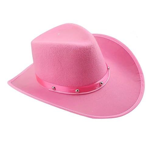 MARCBUSE Klassischer Cowgirl-Party-Hut mit Nietenmotiven, weich, bequem, Outdoor, Event, Kostüm, Partys, Band, Cowboyhüte für Musikfestivals von MARCBUSE
