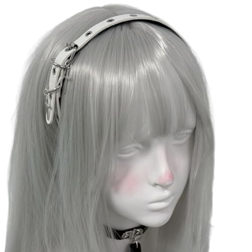 MARCBUSE Retro Punk Kreuze Leder Stirnband für Frauen Cosplay PU 2000er dunkles Haarschmuck für Erwachsene Straße Haarband MARCBUSE Retro Punk Kreuze Leder Stirnband für Frauen Cosplay PU 2000er dunkles Haarschmuck für Erwachsene Straße Haarband von MARCBUSE