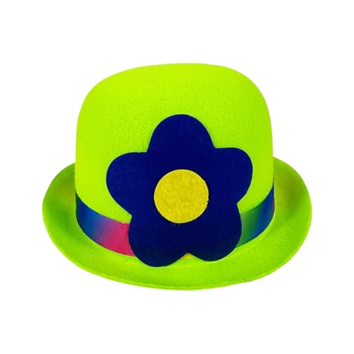 Weiche Haltbarkeit, Unisex-Party-Kopfbedeckung, große mehrfarbige Blume, Eimerhut für Kostümpartys, Fotoshootings, strapazierfähiger Stoff, Kostüm-Hut von MARCBUSE