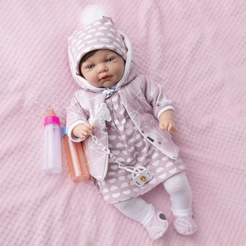 MARÍA JESÚS Reborn Baby Simulation, 45cm Babypuppe Wie Echtes Baby, Mädchen von MARÍA JESÚS