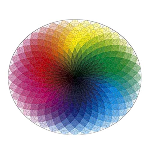 MARKELL 1 Set mit 1000 Puzzles für Erwachsene und Jugendliche, kreisförmig, Dekompression, Lernpuzzle, Flugzeug, Regenbogen, tausend Farben MARKELL 1 Set mit 1000 Puzzles für Erwachsene und Jugendliche, kreisförmig, Dekompression, Lernpuzzle, Flugzeug, Regenbogen, tausend Farben von MARKELL