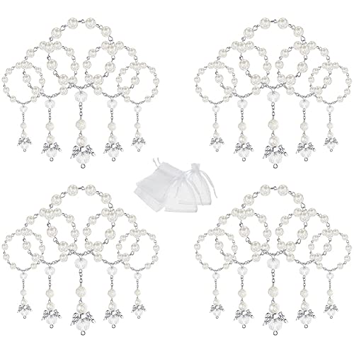 MARKELL 20 Stück Rosenkranz aus Acryl, zur Taufe, Mini-Kranz mit Organza, für Kommunion, Taufe, Geschenke MARKELL 20 Stück Rosenkranz aus Acryl, zur Taufe, Mini-Kranz mit Organza, für Kommunion, Taufe, Geschenke von MARKELL