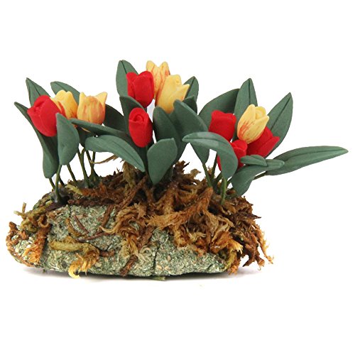 MARKELL Puppenhaus Miniatur 1/12 Garten Eine Reihe Von Tulpe Laenge 5,5 cm von MARKELL