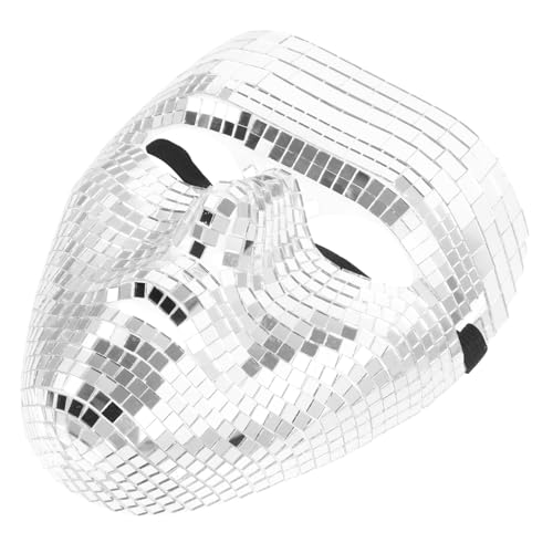Disco-Maske Steampunk-Maske Cosplay-Maske Kleidung Requisite für Partyfotografie Party-Requisite Gesicht bedecken schmücken Geschenk Requisiten Glas von MARMERDO