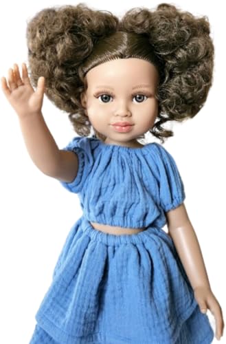 MARULA DOLLS Afrikanische schwarze Puppe Afro-Matrosa – Langhaarpuppe Afro – realistische schwarze Puppe – 45 cm – Geschenk für Mädchen Kinder Geburtstag Weihnachten – ab 3 Jahren MARULA DOLLS Afrikanische schwarze Puppe Afro-Matrosa – Langhaarpuppe Afro – realistische schwarze Puppe – 45 cm – Geschenk für Mädchen Kinder Geburtstag Weihnachten – ab 3 Jahren von MARULA