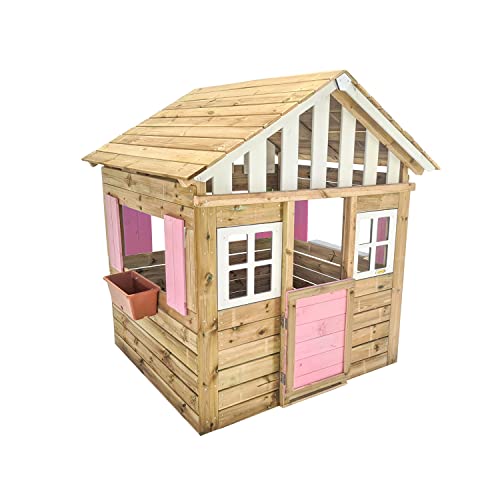 MASGAMES | Kinderhaus Lollipop XL | Höhe 164 cm | behandeltes Holz | (Rosa) von MASGAMES