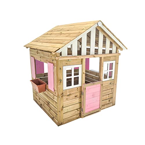 MASGAMES Lollipop XL Kinderhaus aus Holz, Höhe 164 cm, behandeltes Holz, Rosa von MASGAMES