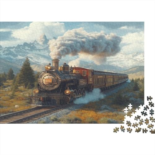 Dampfzug Puzzle 1000 Teile Puzzles Für Erwachsene Klassische Puzzles 1000 Teile Erwachsene Puzzlespiel Erwachsene 1000 Teile Erwachsenen Puzzlespiel Puzzel 1000pcs (75x50cm) von MASHAUNIE