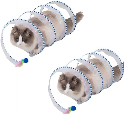 2 Stück Spiraltunnel Katzenspielzeug, Katzenspiraltunnel, Spielzeug, Selbstspiel, Katze, Jagd, Spiraltunnel, Spielzeug, Indoor-Katzen, Spielübung, Spiraltunnel, selbstspielendes Katzenspielzeug (#1) 2 Stück Spiraltunnel Katzenspielzeug, Katzenspiraltunnel, Spielzeug, Selbstspiel, Katze, Jagd, Spiraltunnel, Spielzeug, Indoor-Katzen, Spielübung, Spiraltunnel, selbstspielendes Katzenspielzeug (#1) von MASINIES