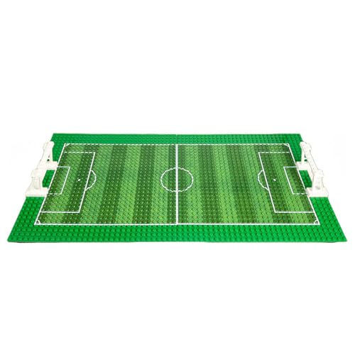 MASUSE Fussballstadion Baustein mit Grundplatte und Fußballtor, DIY Fußball Bausteine Zubehör Kit für Mini Figuren MASUSE Fussballstadion Baustein mit Grundplatte und Fußballtor, DIY Fußball Bausteine Zubehör Kit für Mini Figuren von MASUSE