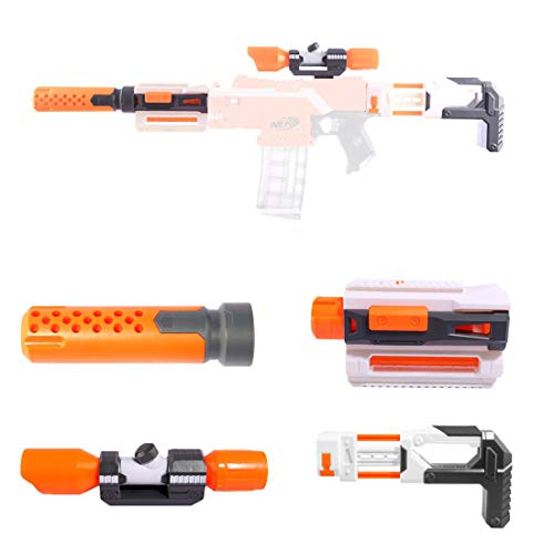 MASUSE Upgrade Zubehör Set für Nerf, Vorderrohr Adapter Reitstock für Nerf Stryfe/Modulus IonFire/Motorized Series von MASUSE
